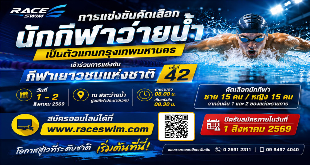 รายการแข่งขันคัดเลือก — กีฬาเยาวชนแห่งชาติ ครั้งที่ 42, กีฬาแห่งชาติ ครั้งที่ 50 และกีฬานักเรียน นักศึกษาแห่งชาติ ครั้งที่ 46 